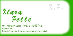 klara pelle business card